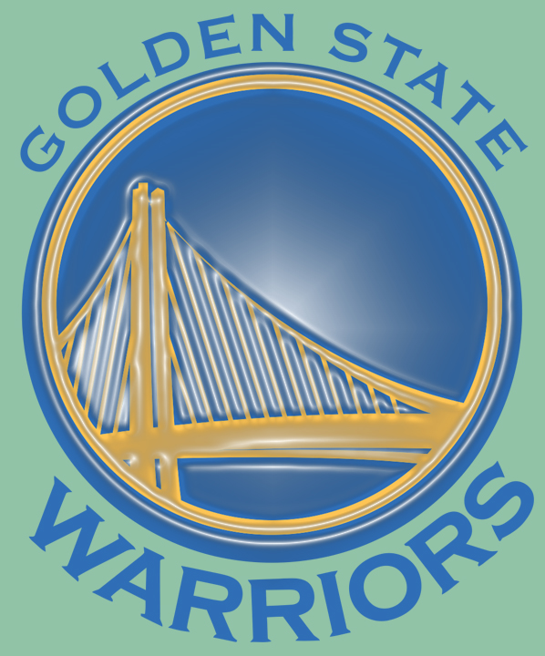 Golden State Warriors Plastic Effect Logo iron on paper